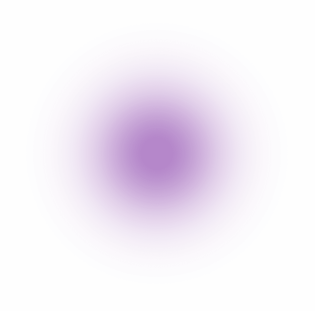 Soft purple gradient blur circle on white background